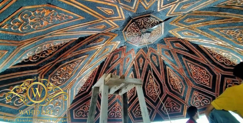 plapon kubah masjid tembaga