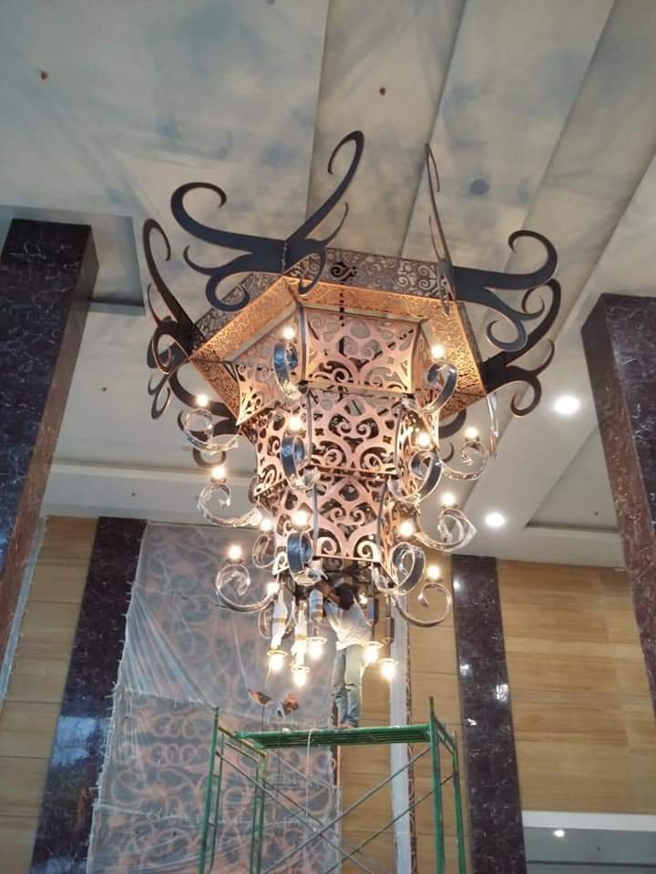 lampu tembaga dan kuningan