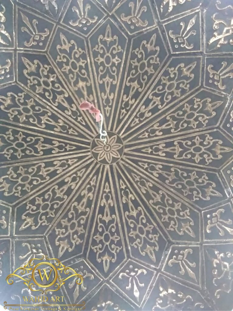 plapon kubah masjid tembaga