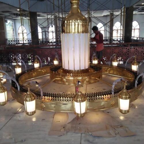 lampu hias masjid nabawi
